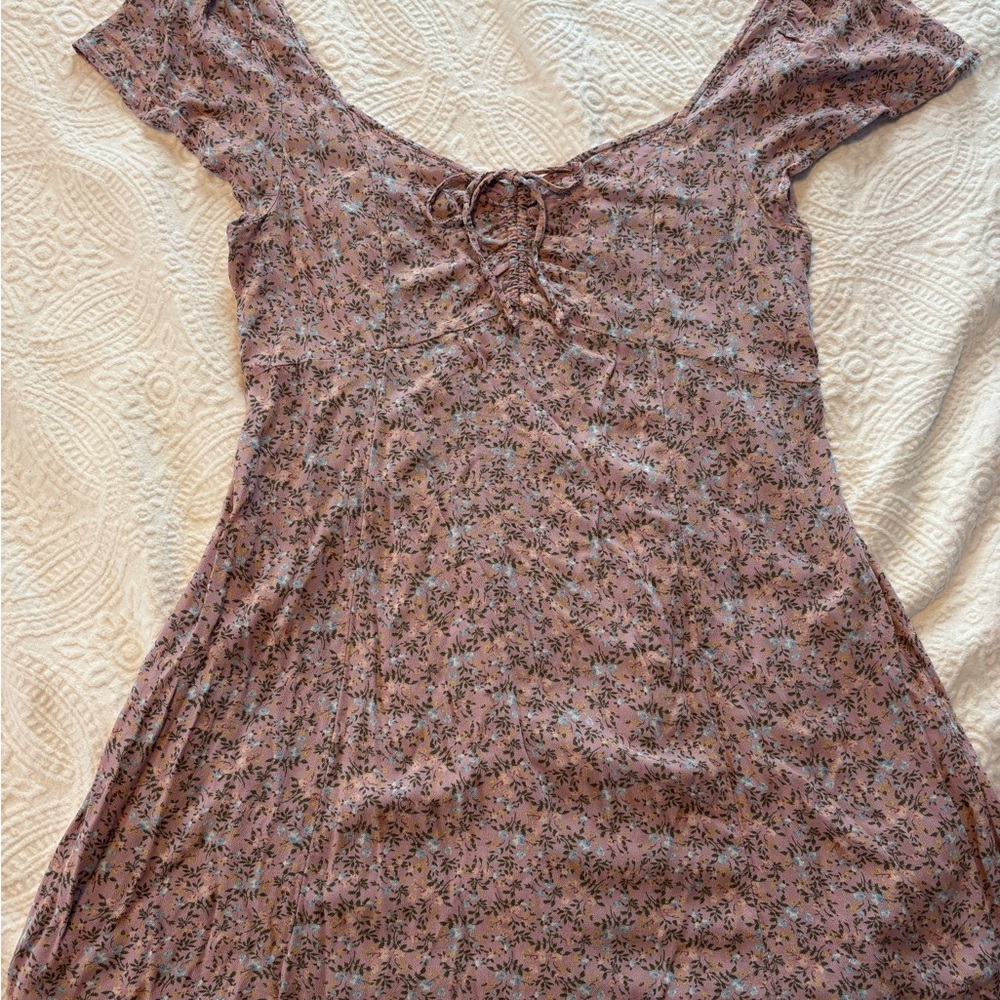 American Eagle Outfitters Lavender Floral Dress